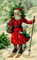 Weihnachtsmann Kind Puppe Ski I-II Pere Noel - Ohne Zuordnung