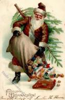 Weihnachtsmann Puppe Spielzeug Lebkuchen  Prägedruck 1904 I-II Pere Noel Jouet - Unclassified