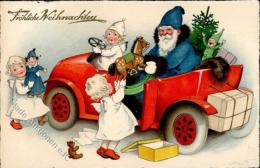Baumgarten, Fritz Weihnachtsmann Engel Puppe Spielzeug Künstler-Karte I-II Pere Noel Jouet Ange - Non Classés