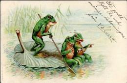Frosch Personifiziert Lithographie 1907 I-II Grenouille - Ohne Zuordnung