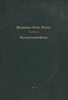 Rotes Kreuz Buch 3 Bände DRK Suchdienst Vermisstenbildliste 1956-57 Mit Kartenskizzen Ca. 2290 Seiten I-II (Einb&au - Rotes Kreuz