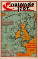 Militär, Marine, Farbige Ak (Englands Not), 12 Monate U-Bootskrieg Bis 1917, Ungebraucht I-II - Unclassified