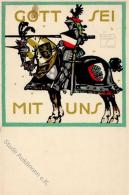 WK I Sign. Hohlwein, Ludwig Ritter Pferd  Künstlerkarte I-II - Unclassified