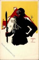 WK I Sign. Hohlwein, Ludwig Soldat  Künstlerkarte I-II - Ohne Zuordnung