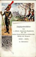 Regiment 4. Württ. Infanterie Regt. Nr. 122 Jahrhundertfeier 1907 I-II - Régiments
