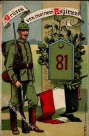 Regiment Nr. 81 Infanterie Regt. Landgraf Friedrich I. Von Hessen-Cassel 1. Kurhessisches  1916 I-II - Régiments