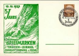 Ganzsache  WK II Charlottenburg (1000) 5 Jahre Briefmarken Tausch Zirkel I-II - Unclassified