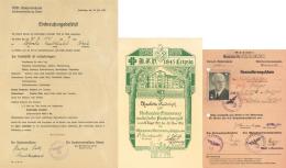 WK II Dokumente Ordner Mit über 100 Belegen Flugblätter Zeitungen Ausweisen Uvm. I-II - Unclassified