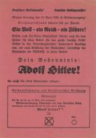 WK II Flugblatt Wahlabstimmung Wiedervereinigung Österreichs Mit Dem Deutschen Reich 1938 I-II - Unclassified