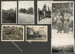 WK II Italien Album Mit Circa 90 Fotos Militär Und Weiteren 100 Privaten Fotos I-II - Unclassified