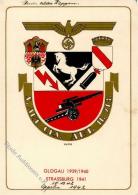 WK II Wappen S. Art. Ers. Abt. II./213 Glogau Strassburg WK II I-II - Zonder Classificatie