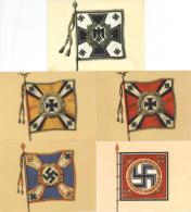 FLAGGEN/STANDARTEN WK II - 5 Versch. Kalenderkarten Aus D. Kriegsopfer-Wandkander I-II - Non Classés