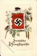 RADIERUNG-Propagandakarte WK II - DEUTSCHE PFINGSTGRÜSSE" - "Unser Die Zukunft" I R!" - Zonder Classificatie
