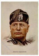 Mussolini Sign. Hartmann, W. Künstlerkarte I-II - Ohne Zuordnung