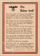 HORST WESSEL WK II Liedkarte Die Fahne Hoch!" - Sturm 5 Berlin 1930 I" - Ohne Zuordnung