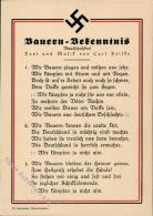 NS-LIEDKARTE WK II - BAUERN - BEKENNTNIS" I" - Ohne Zuordnung