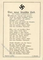 NS-LIEDKARTE WK II - Das Neue Deutsche Lied" I" - Zonder Classificatie