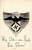 ÖSTERREICH-ANSCHLUSS 1938 WK II - HANDGEMALT! Ein VOLK Ein REICH Ein FÜHRER" I-II" - Non Classés