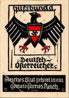 ÖSTERREICH-ANSCHLUSS 1938 WK II - HILFSBUND Der DEUTSCH-ÖSTERREICHER - Prop-Karte (keine Ak) R! - Ohne Zuordnung
