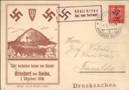 SUDETENLANDBEFREIUNG 1938 WK II - S-o ARNSDORF B.Haida 1938" I" - Unclassified