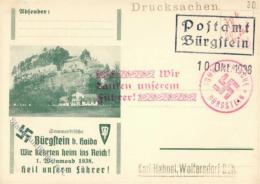 SUDETENLANDBEFREIUNG 1938 WK II - S-o BÜRGSTEIN 1938" I" - Unclassified