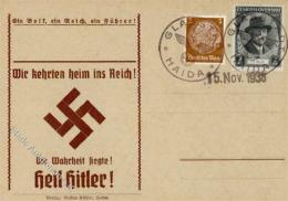 SUDETENLANDBEFREIUNG 1938 WK II - S-o HAIDA 1938" I" - Ohne Zuordnung