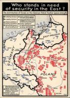 NS-LANDKARTE  SICHERHEIT Im OSTEN" - Englischer Text! I R!" - Ohne Zuordnung