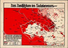 NS-LANDKARTE Das DEUTSCHTUM Im SUDETENRAUM" I" - Non Classés