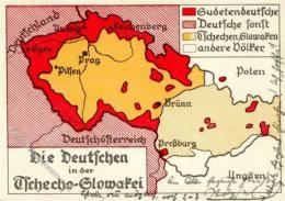 NS-LANDKARTE Die DEUTSCHEN In Der TSCHECHO-SLOWAKEI" I" - Non Classés