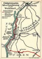 NS-LANDKARTE - OSTPREUSSENS ABSCHNÜRUNG Von Der WEICHSEL I - Zonder Classificatie