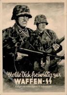 SS Propaganda WK II Melde Dich Zur Waffen SS II (Aktenlochung Repariert) - Non Classificati