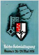 BREMEN WK II - REICHS-KOLONIALTAGUNG 1938" I" - Ohne Zuordnung