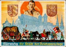 Reichsparteitag Nürnberg (8500) WK II Hitler Sign. Goetschel, Gustav Künstler-Karte I-II - Zonder Classificatie