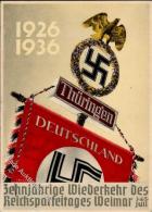 REICHSPARTEITAG WEIMAR 1936 WK II - Festkarte Mit S-o, I - Ohne Zuordnung