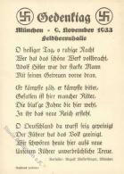 9.NOVEMBER 1923 - NS-Liedkarte I - Zonder Classificatie