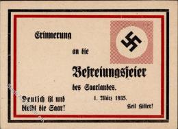 SAARBEFREIUNG 1935 - Erinnerung An Die SAARBEFREIUNG I - Zonder Classificatie