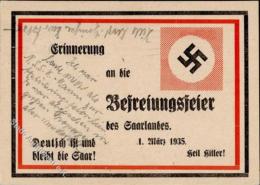 SAARBEFREIUNG 1935 - Erinnerung An Die SAARBEFREIUNG I S-o - Unclassified