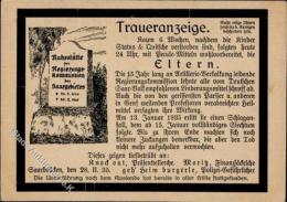 SAARBEFREIUNG 1935 - STATUS-QUO - Traueranzeige I-II - Unclassified
