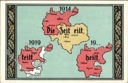 LANDKARTE - 1914-1919-19.. - Die Zeit Eilt, Teilt, Heilt" I" - Ohne Zuordnung