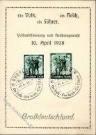 GEDENKBLATT - S-o BRESLAU 1938" (rücks. Klebestellen)" - Unclassified