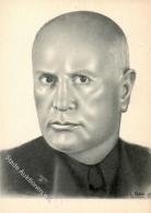 ITALIEN Propaganda WK II - MUSSOLINI  Sign. L.Aloi  I - Unclassified