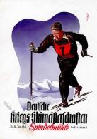 Propaganda WK II Deutsche Kriegs Skimeisterschaften Spindelmühle Künstlerkarte I-II - Unclassified