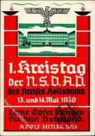 Propaganda WK II Hollabrunn 1. Kreistag Der NSDAP I-II (fleckig) - Unclassified