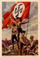 Propaganda WK II Verleger SS Sturmbann II/29 Künstler-Karte I-II - Ohne Zuordnung