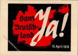 Propaganda WK II Wahl 1938 I-II - Unclassified