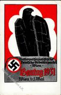 Propaganda WK II Wien Gautag 1931Künstler-Karte I-II (Eckbug) - Unclassified