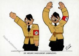 Antipropaganda WK II WK II Der Neue Nazi Gruß Sign. Smits Künstlerkarte I-II - Ohne Zuordnung