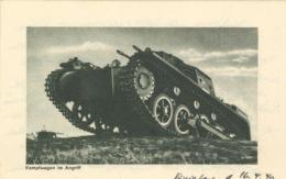 Panzer WK II Feldpostbrief 1940 I-II Réservoir - Unclassified