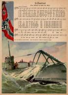 Soldatenlied WK II WK II U-Boot Lied Sign. Heublein, Fritz Künstlerkarte I-II - Unclassified