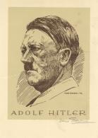 Hitler Plakat 21x30 Cm Sign. Und Autogramm Thoeren, Hans I-II - Unclassified